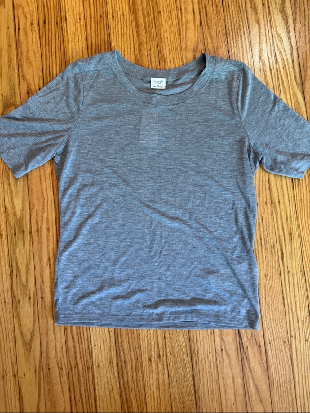 Crew Neck Heather Gray Thin Tee